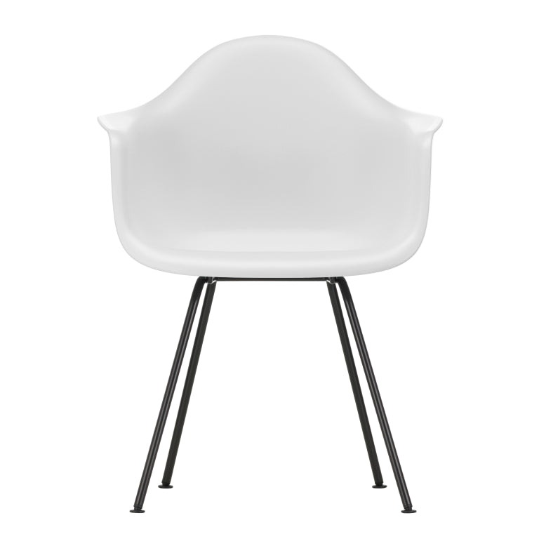 Vitra Eames DAX stol sort pulverlakeret base
