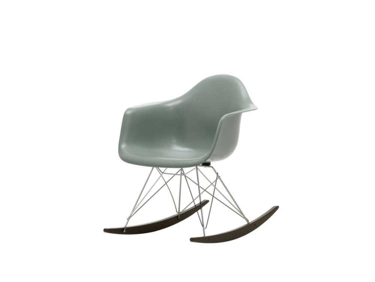 Vitra Eames RAR Fiberglass rocking chair maple dark