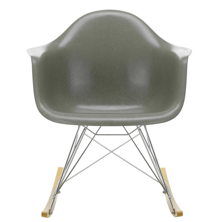 Vitra Eames RAR Fiberglass rocking chair maple gold