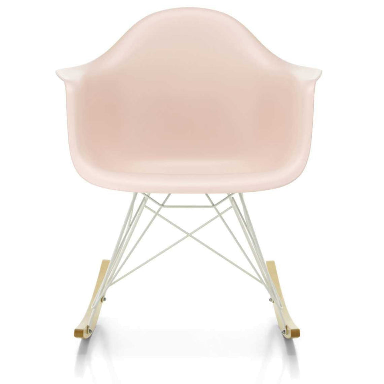 Vitra Eames RAR rocking chair with white powder-coated base