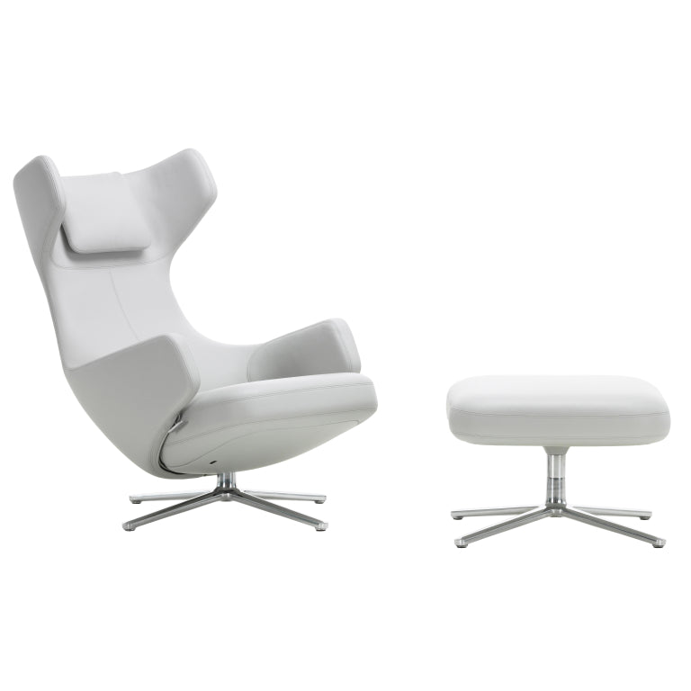 Vitra Grand Repos lænestol med osmannisk, læder Premium