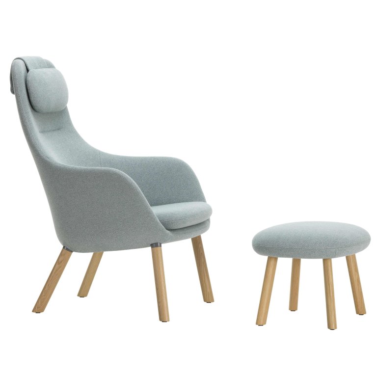 Vitra Hal lounge chair with Ottoman