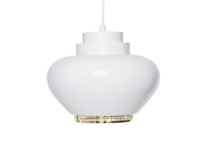 Artek Aalto A333 hanglamp Ø25.5 wit, messing ring