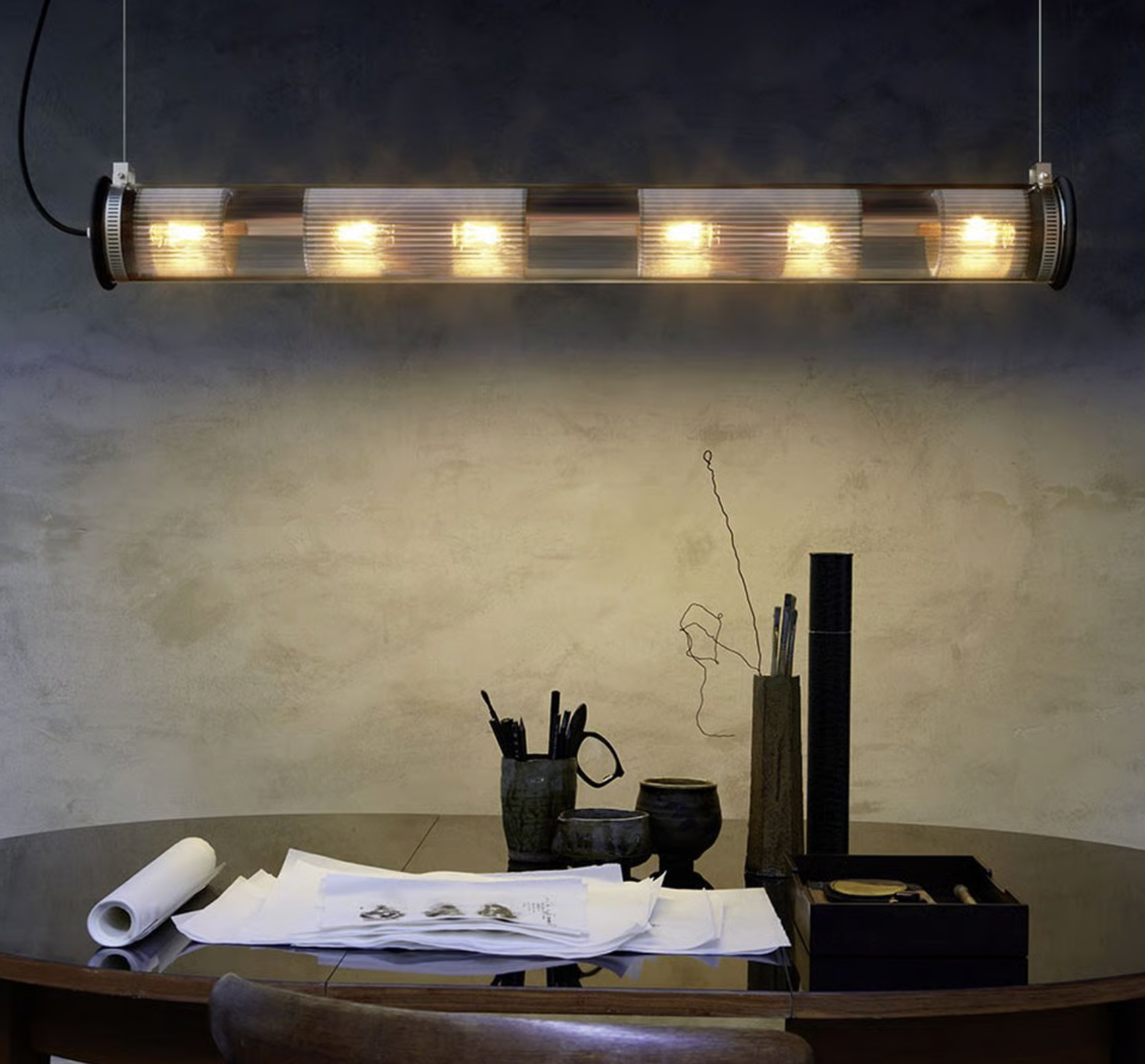 DCW éditions In The Tube 120 -1300 Pendant Lamp Gold - Gold Mesh