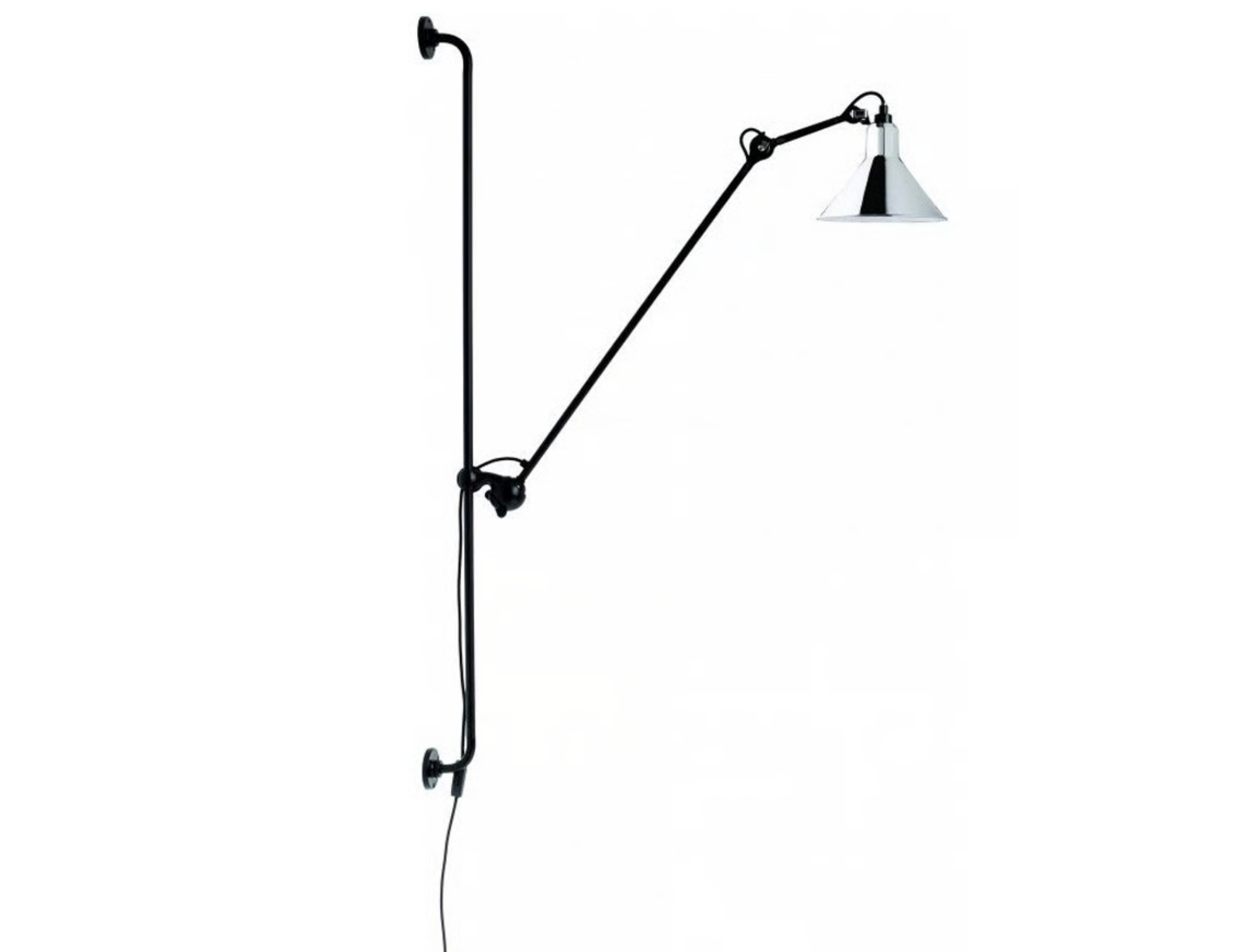 DCW éditions N°214 Satin Black Wall Lamp