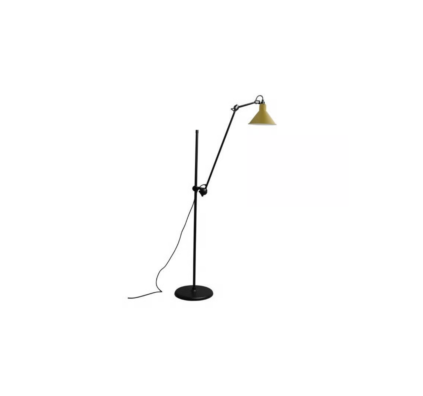DCW éditions N°215 L Black Satin Floor Lamp