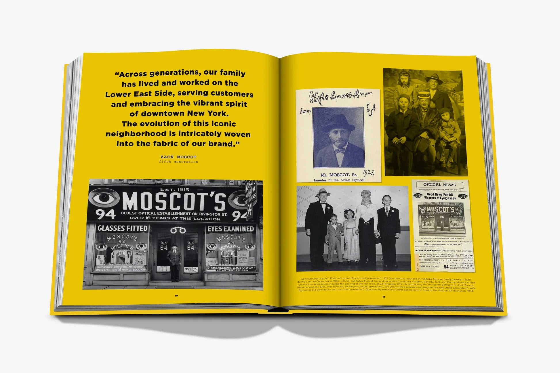 ASSOULINE Moscot: New York City, Since 1915