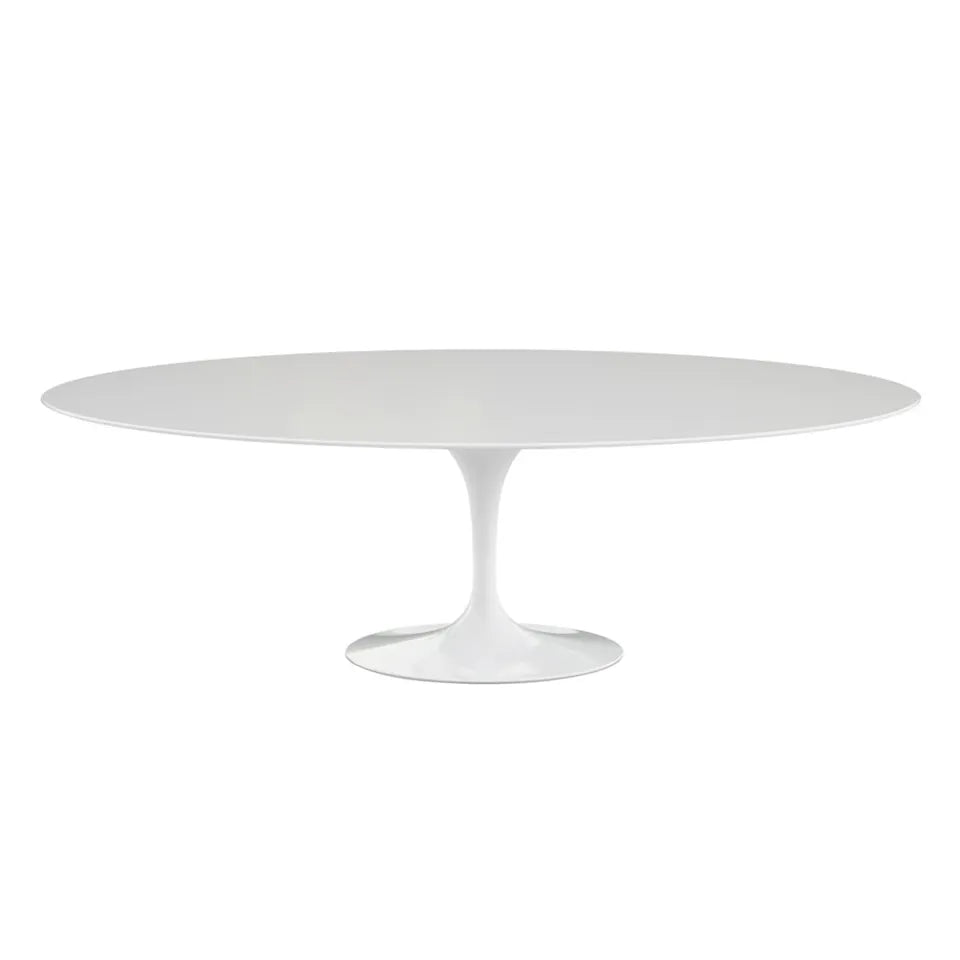 Knoll Saarinen Oval eettafel 244 cm White