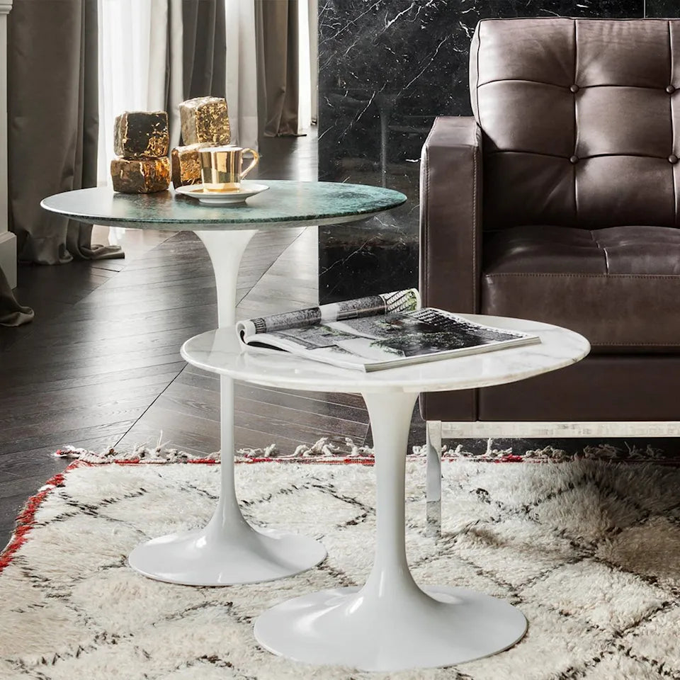 Knoll Saarinen Round bijzettafel Ø 41 cm White