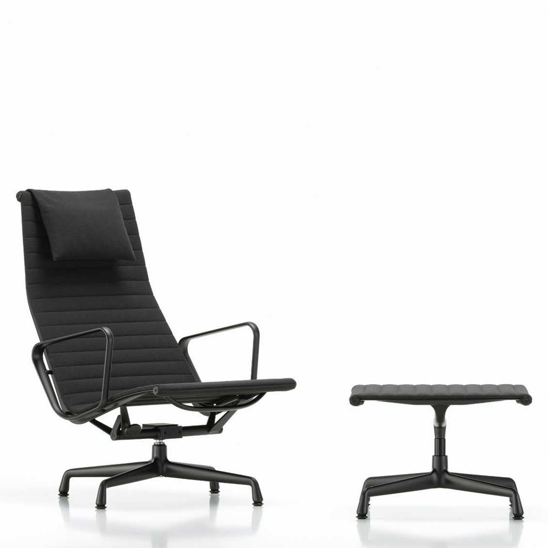 VITRA Eames Aluminium Stol EA 124 Lænestol