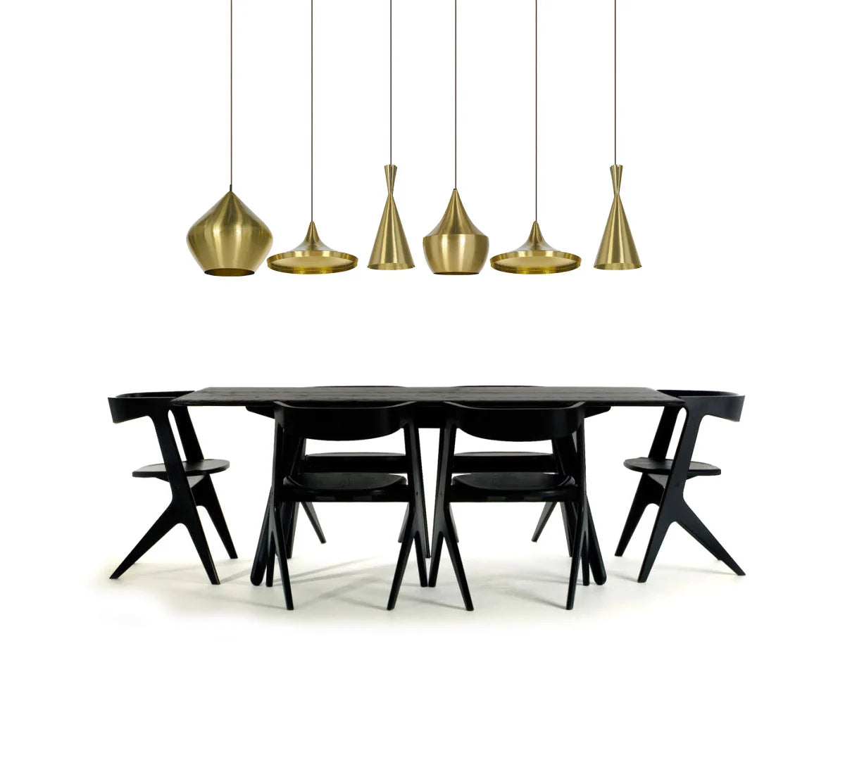 Tom Dixon Beat Light Stout Brass Suspension Lamp