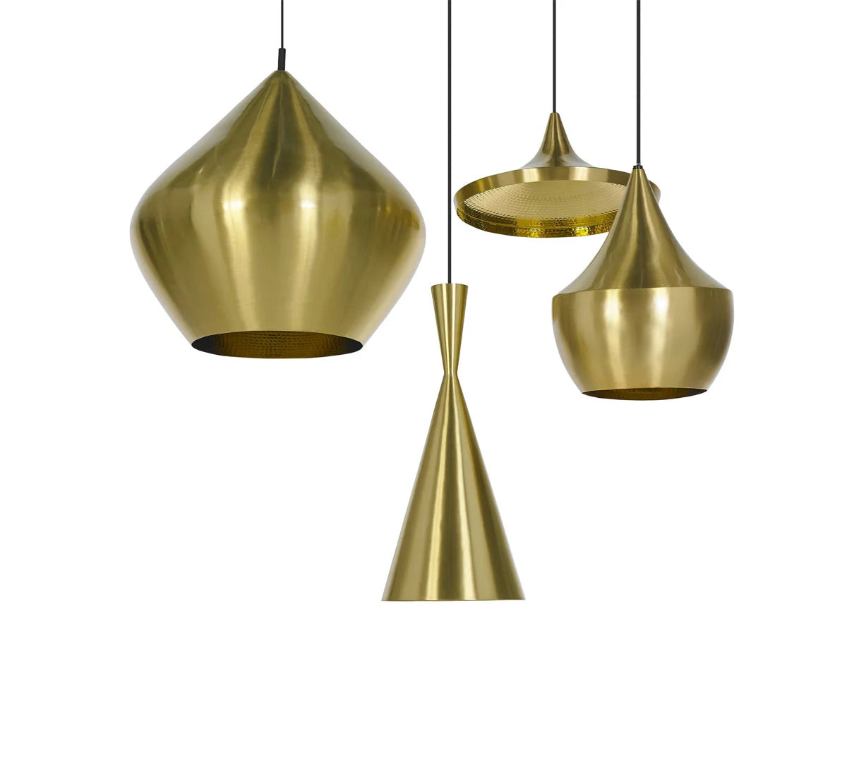 Tom Dixon Beat Light Stout Brass Suspension Lamp