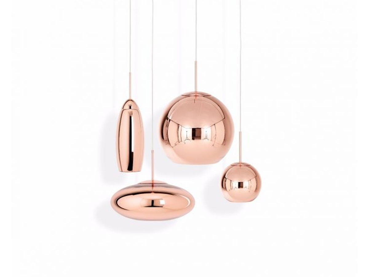 Tom Dixon Copper Round LED Suspension Lamp