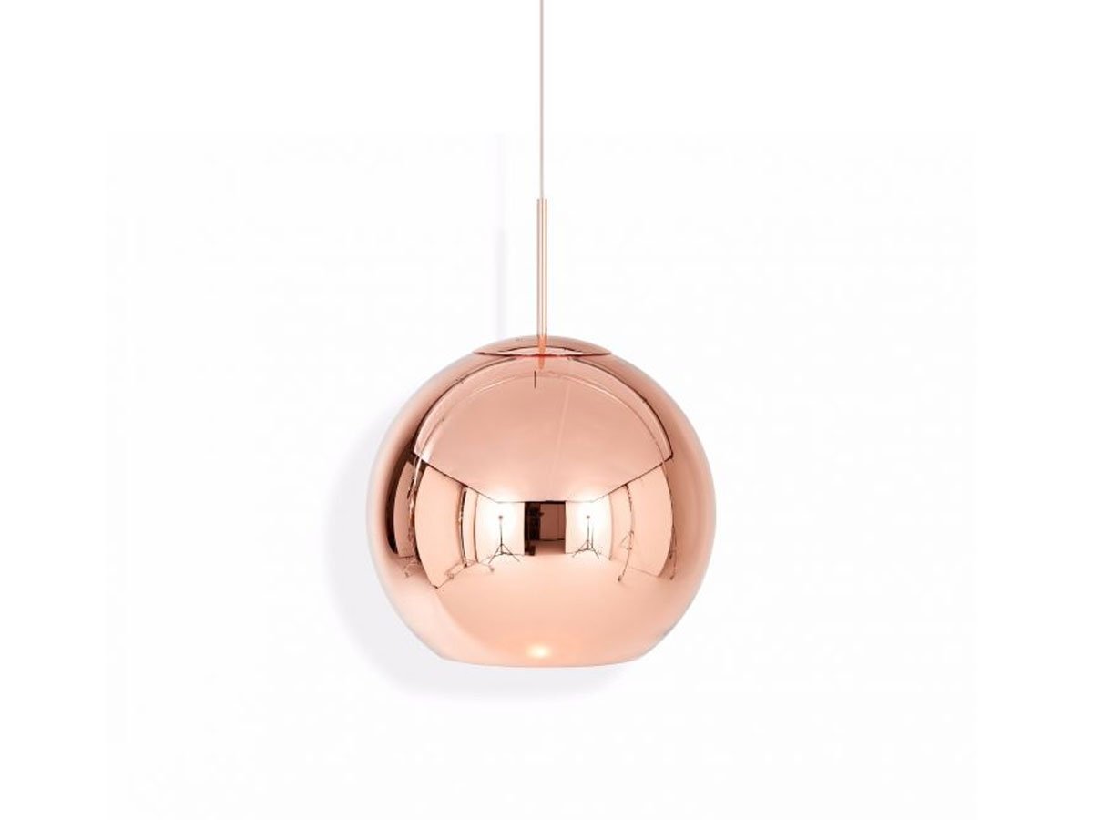 Tom Dixon Copper Round LED Suspension Lamp