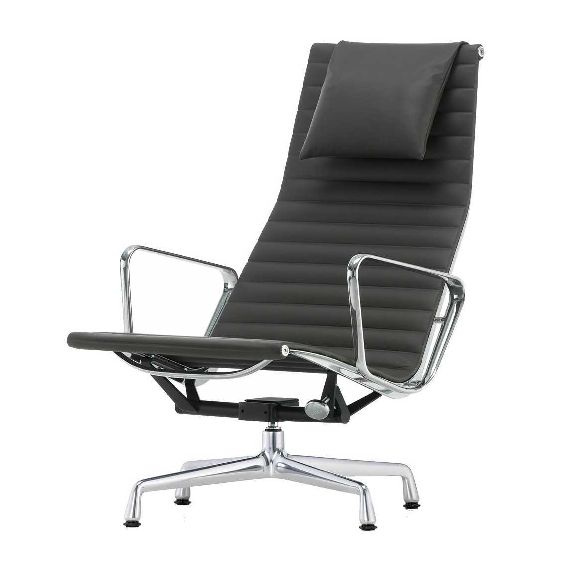 VITRA Eames Aluminium Stol EA 124 Lænestol