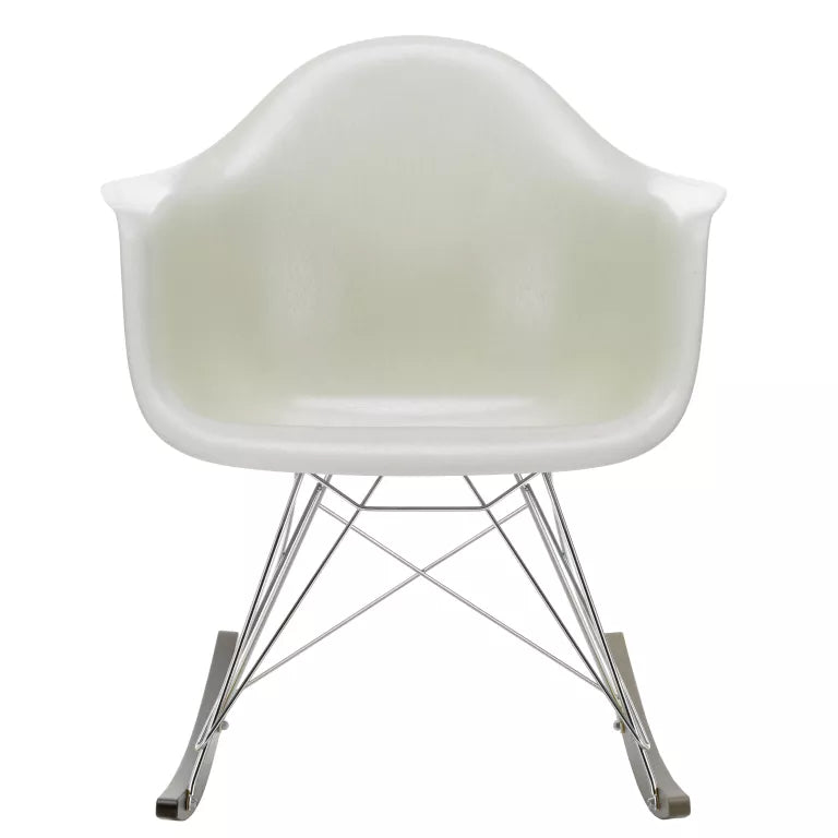 Vitra Eames RAR Fiberglass rocking chair maple dark