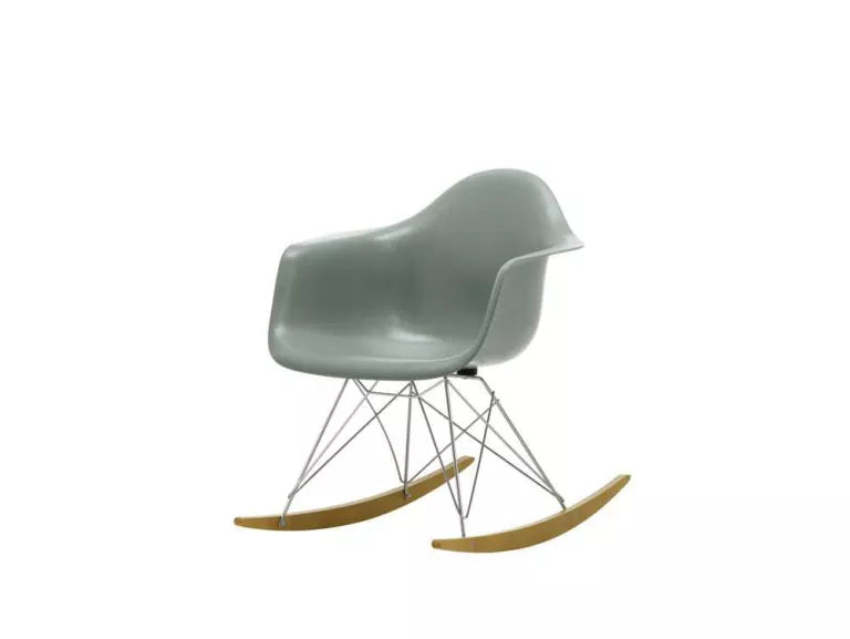 Vitra Eames RAR Fiberglass rocking chair maple gold