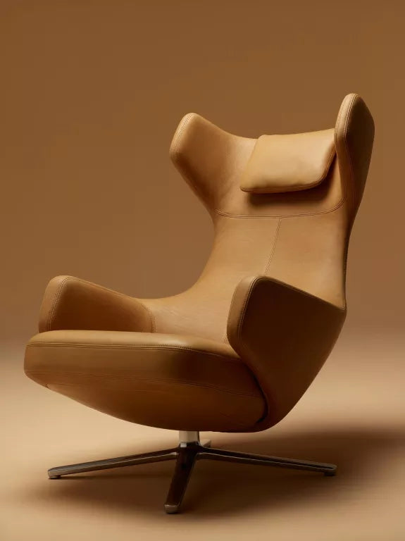 Vitra Grand Repos lænestol med osmannisk, læder Premium