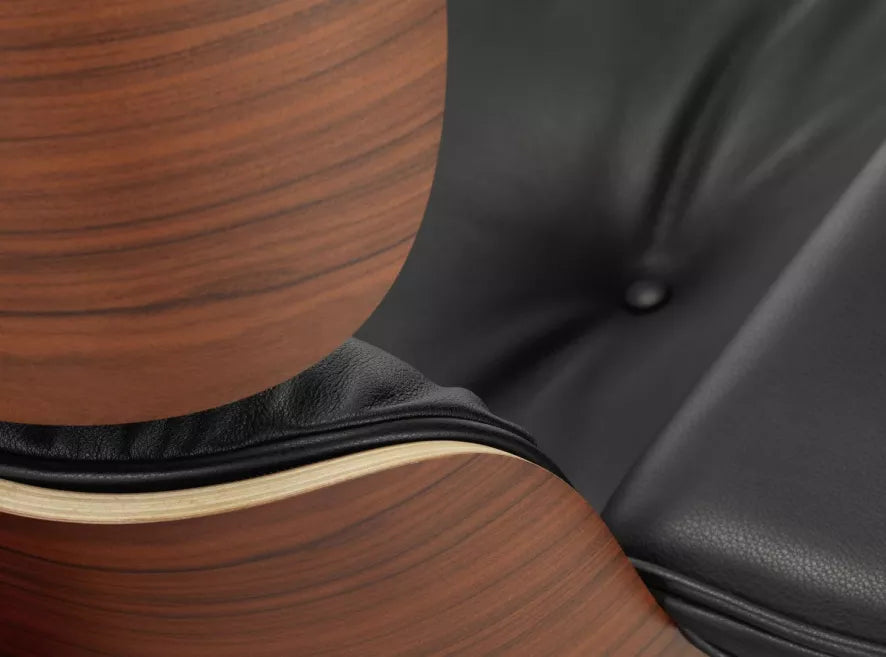 Vitra Eames Lounge stol med osmannisk lænestol (klassiske dimensioner)