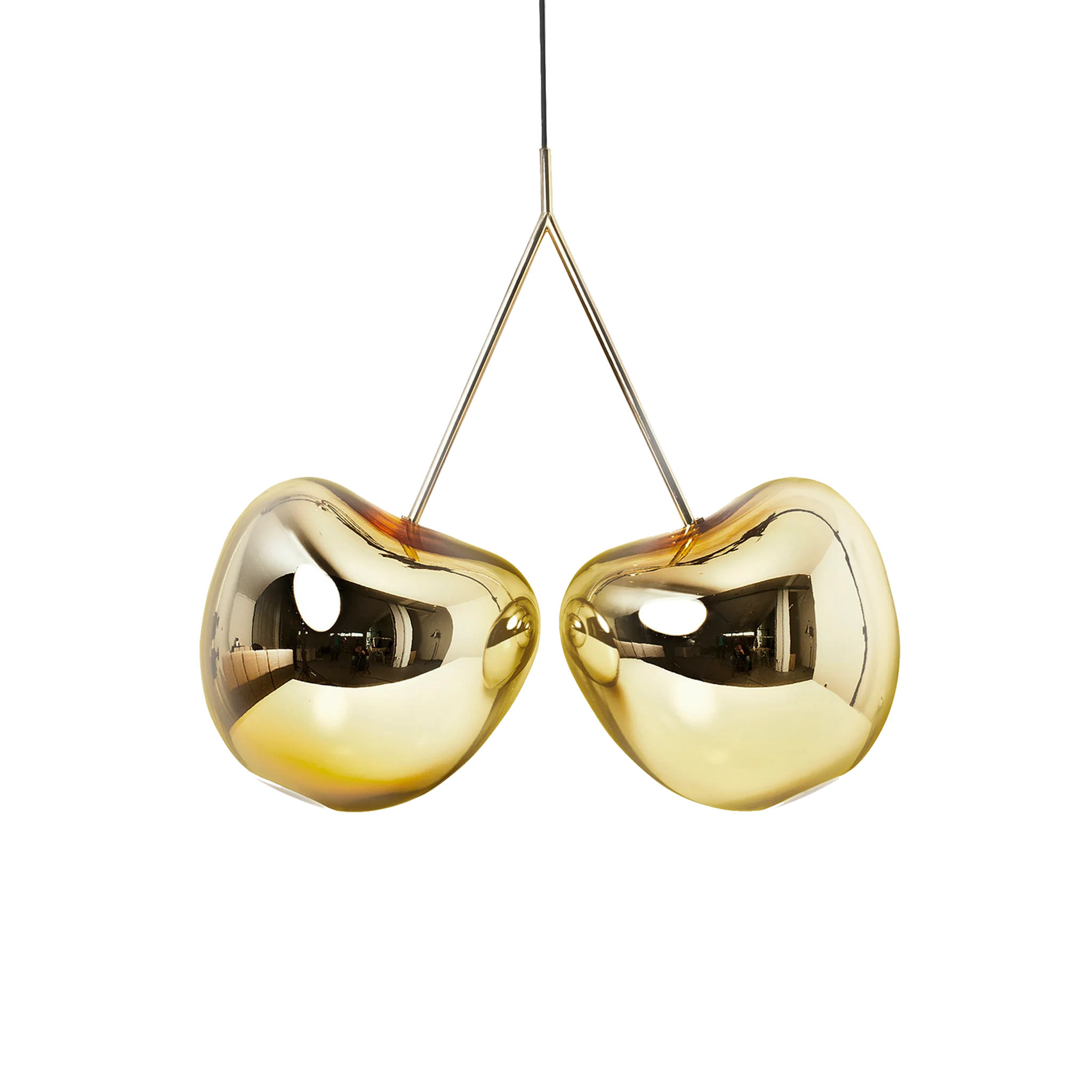 Qeeboo Cherry Lamp Metal Finish Gold