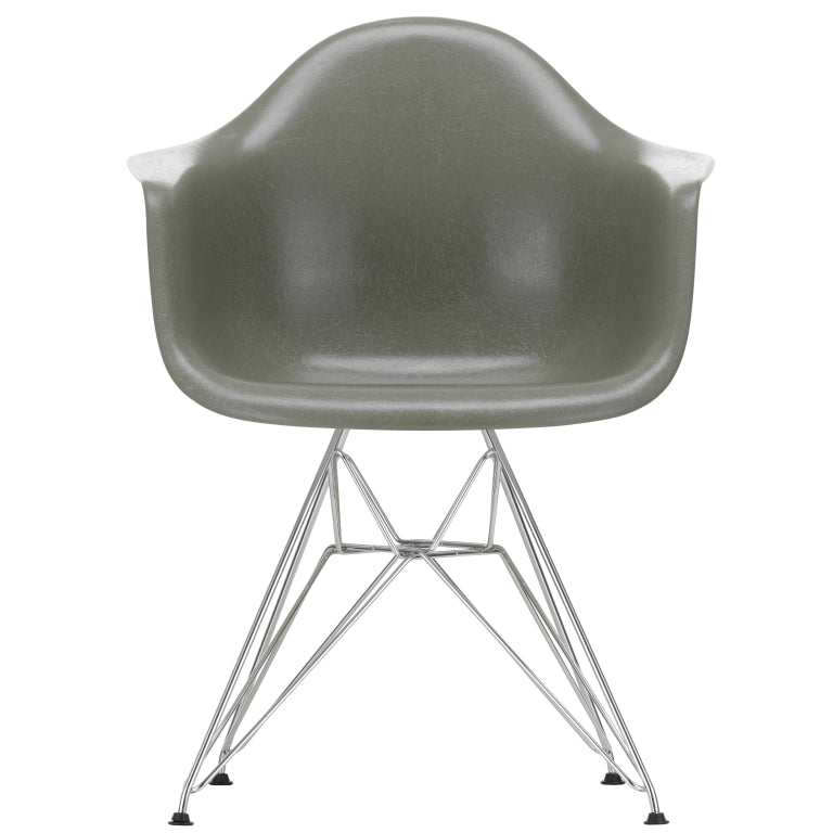 Vitra Eames DAR Glasfiber stol krom
