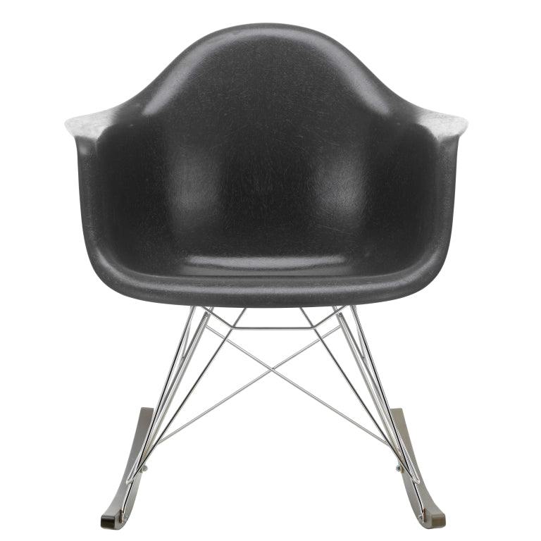 Vitra Eames RAR Fiberglass rocking chair maple dark