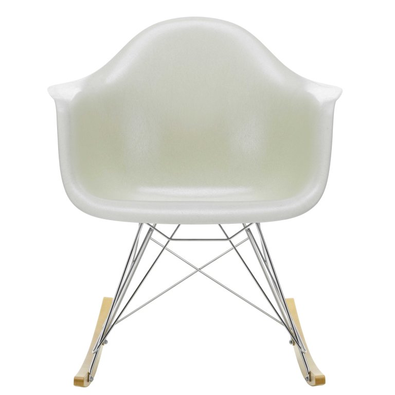 Vitra Eames RAR Fiberglass rocking chair maple gold