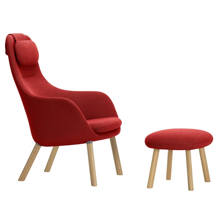 Vitra Hal lounge chair with Ottoman