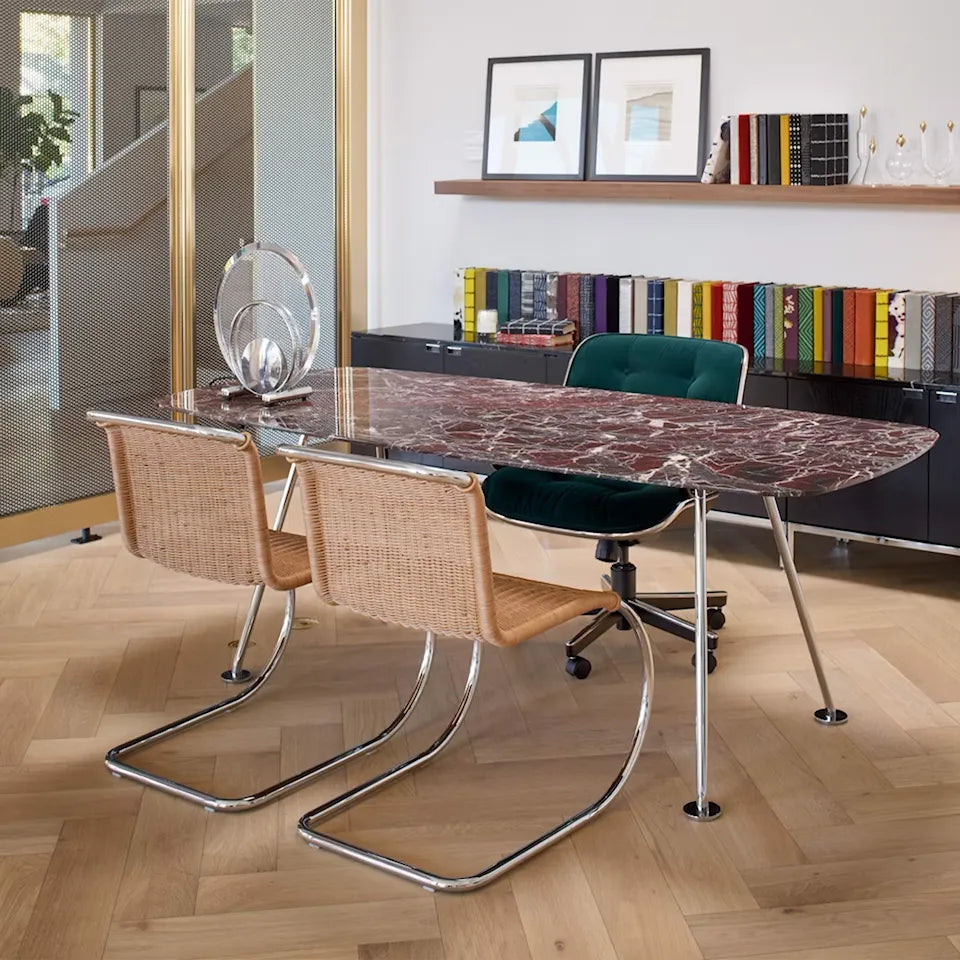 Knoll MR Side Chair Rattan stoel