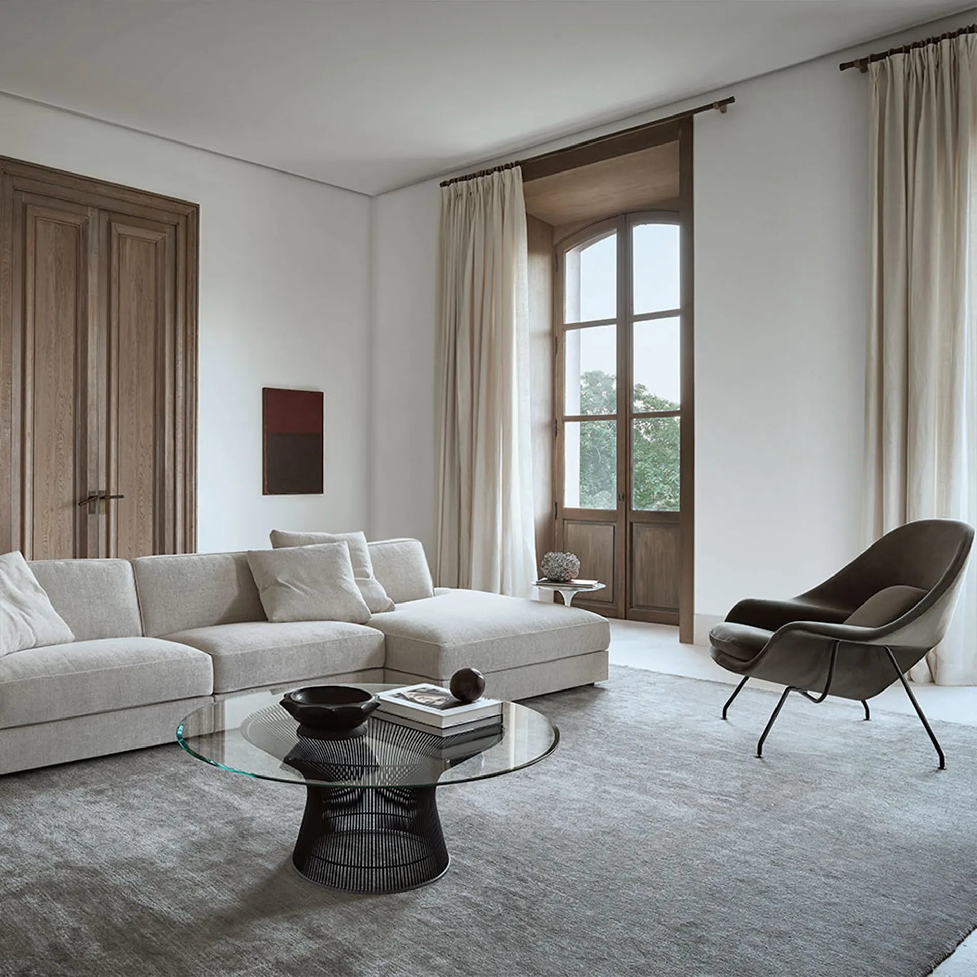 Knoll Platner salontafel Ø 107 cm Brons Metallic