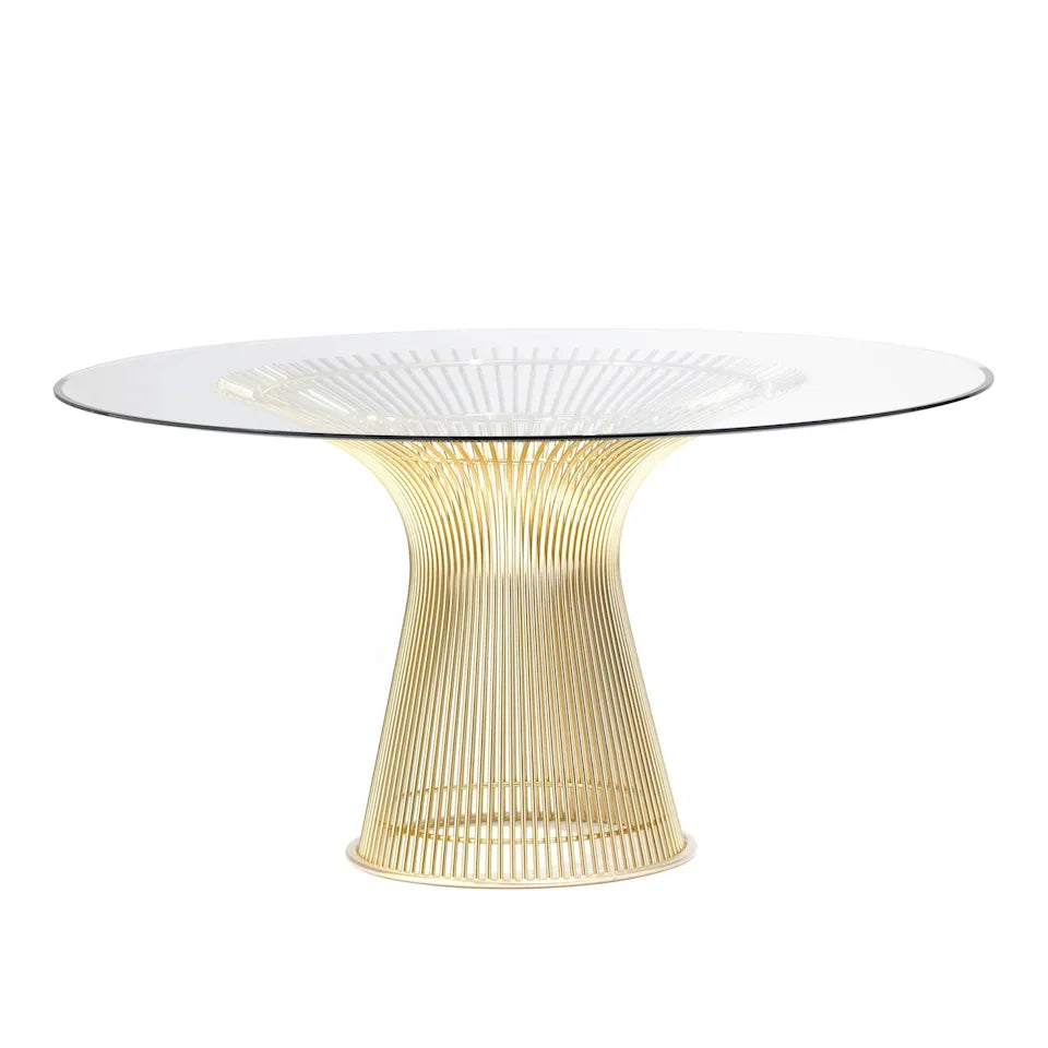 Knoll Platner eettafel 18k goud