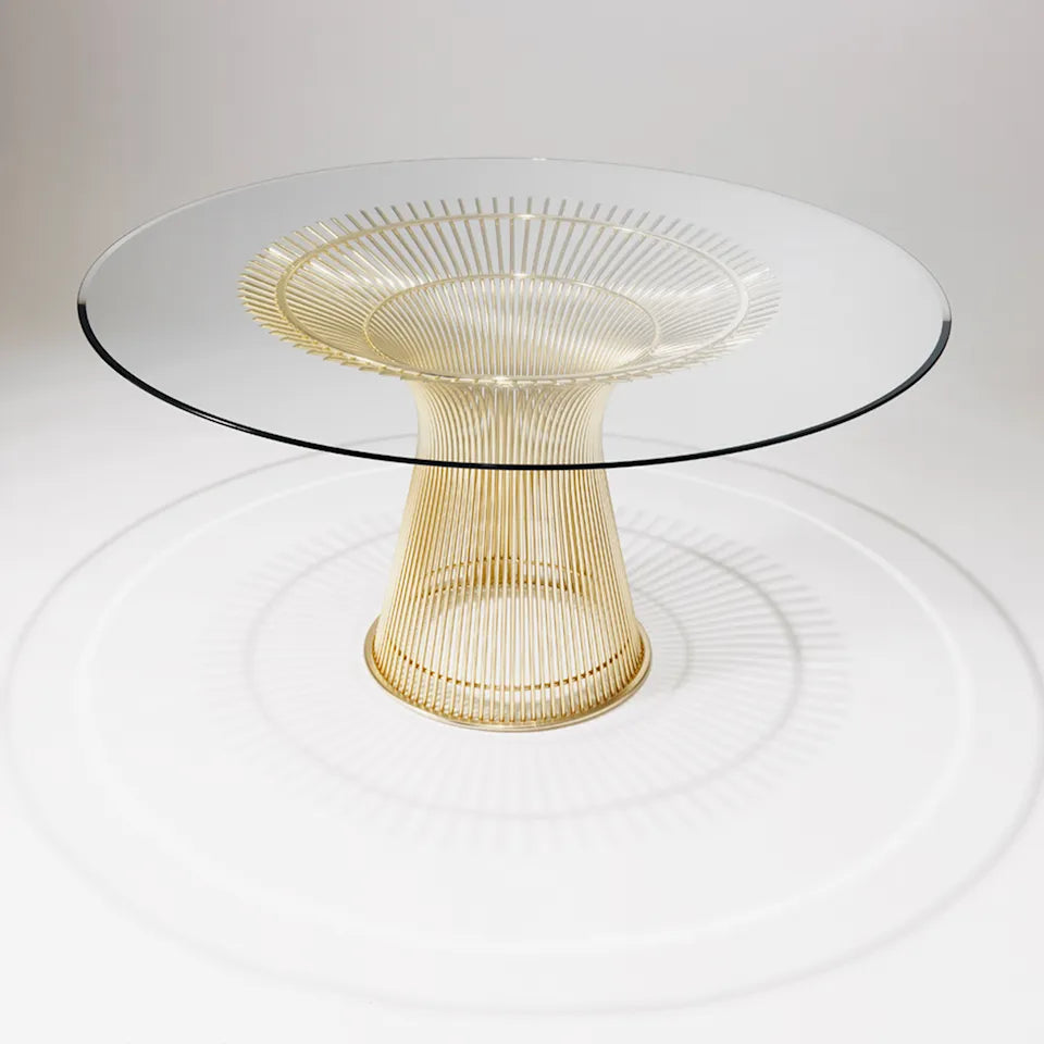 Knoll Platner eettafel 18k goud