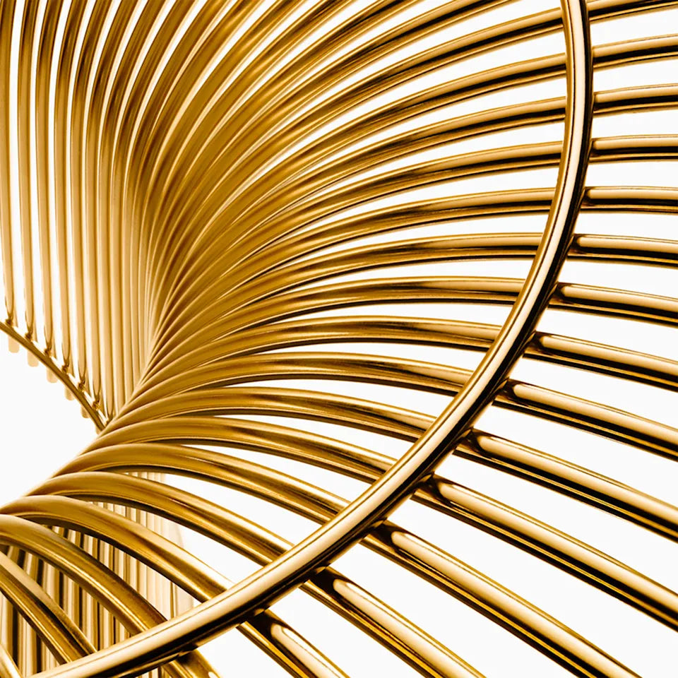 Knoll Platner salontafel Ø 92 cm 18K Goud