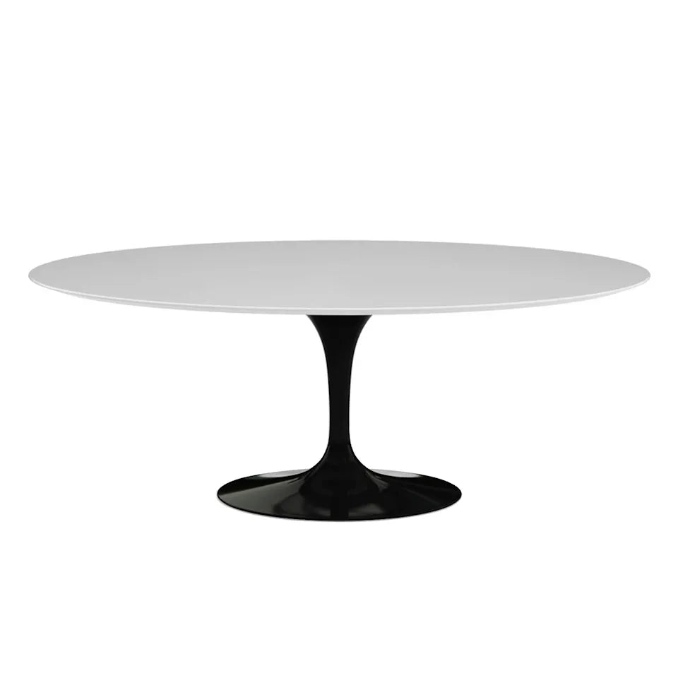 Knoll Saarinen Oval eettafel 198 cm Black
