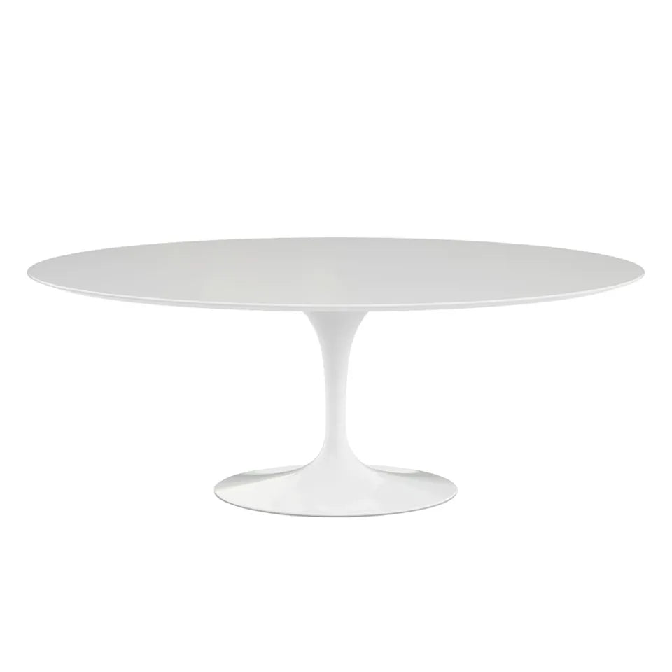Knoll Saarinen Oval eettafel 198 cm White