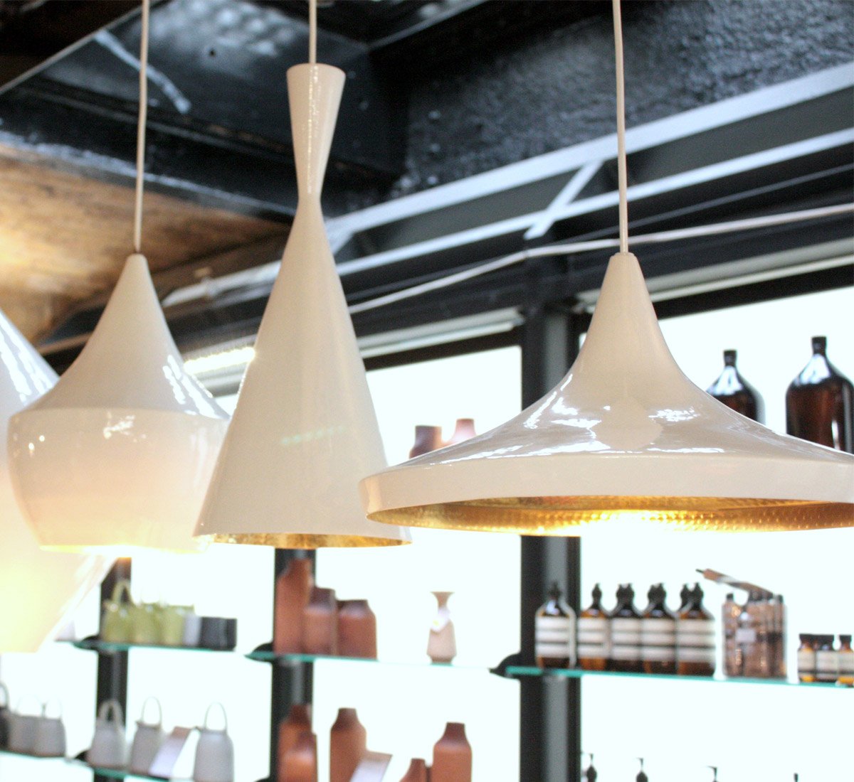 Tom Dixon Beat Light Stout White Suspension Lamp