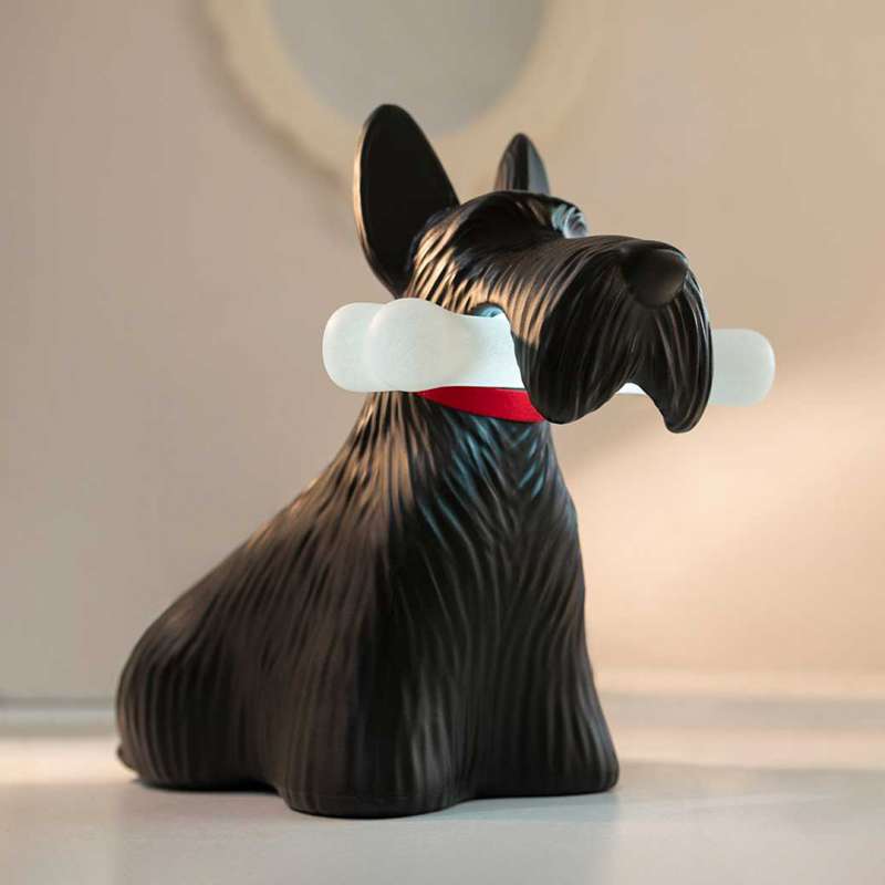 Qeeboo Scottie Black Table Lamp