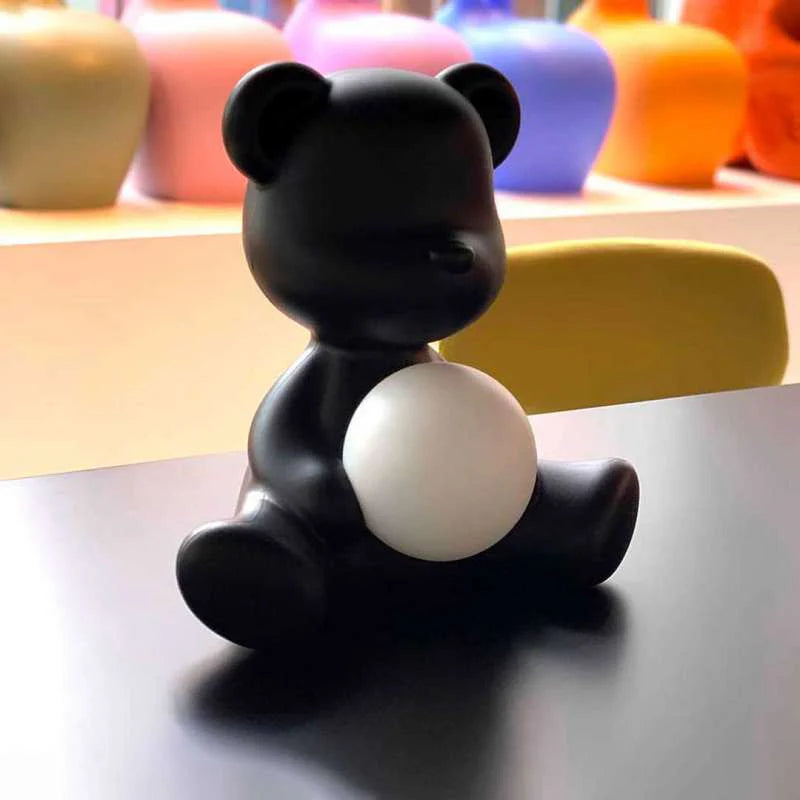 Qeeboo Teddy Girl Black Table Lamp