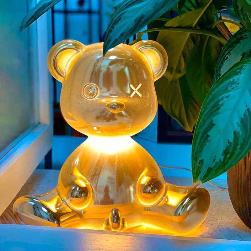 Qeeboo Teddy Boy LED Table Lamp Gold