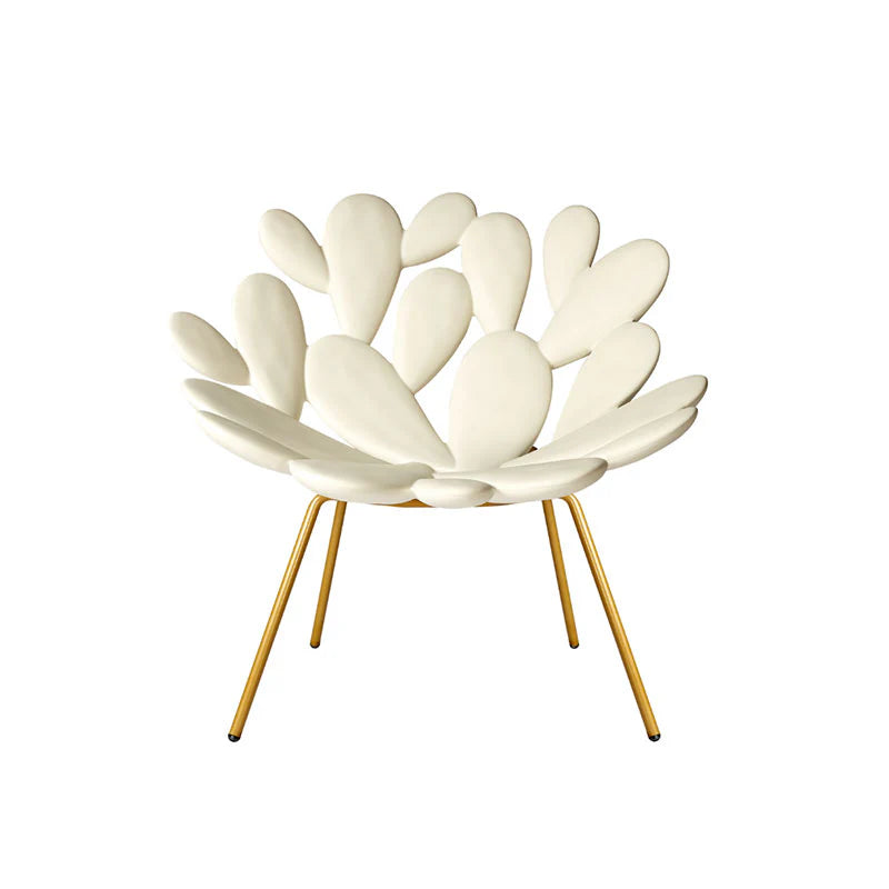 Qeeboo Filicudi Armchair white and brass