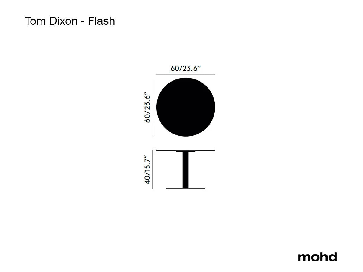 Tom Dixon Flash Table Circle Black