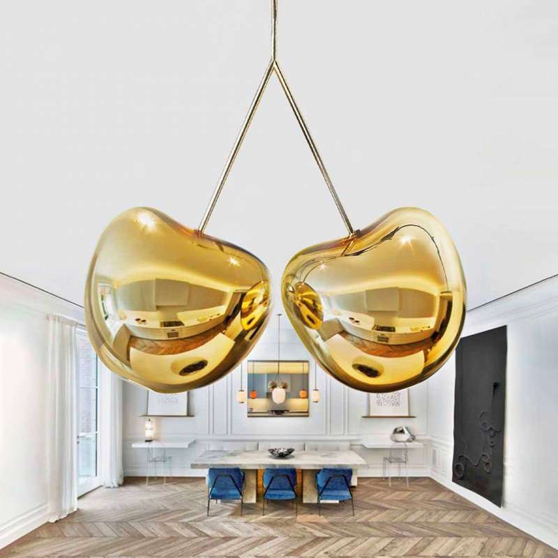 Qeeboo Cherry Lamp Metal Finish Gold