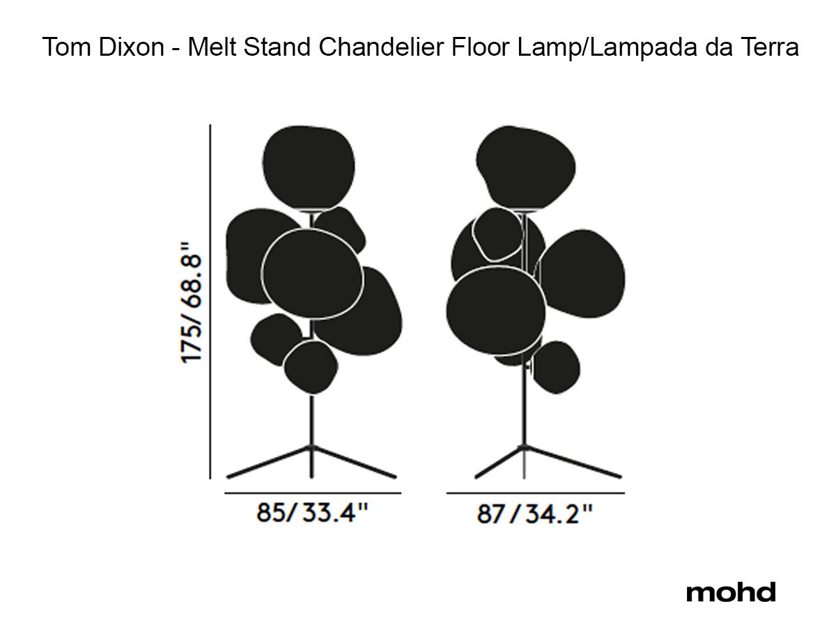 Tom Dixon Melt Stand Chandelier Lamp