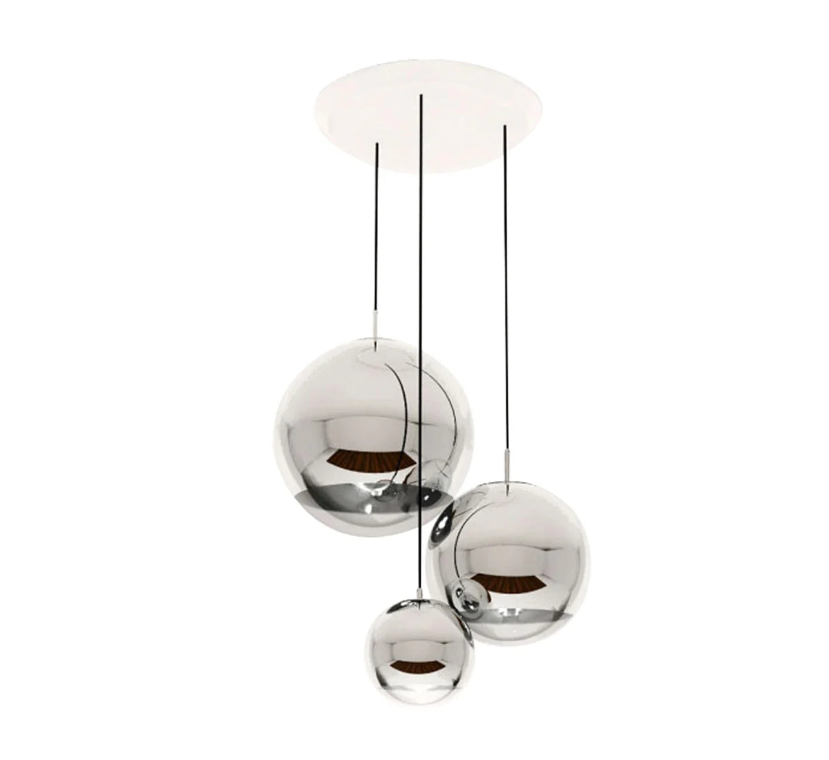 Tom Dixon Mirror Ball Pendant System Chrome - Suspension Lamp