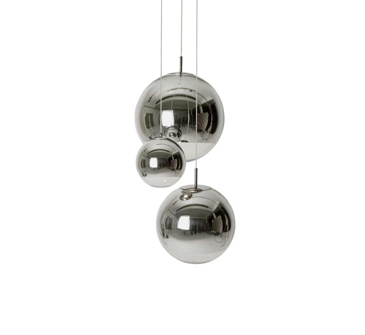 Tom Dixon Mirror Ball Pendant System Chrome - Suspension Lamp