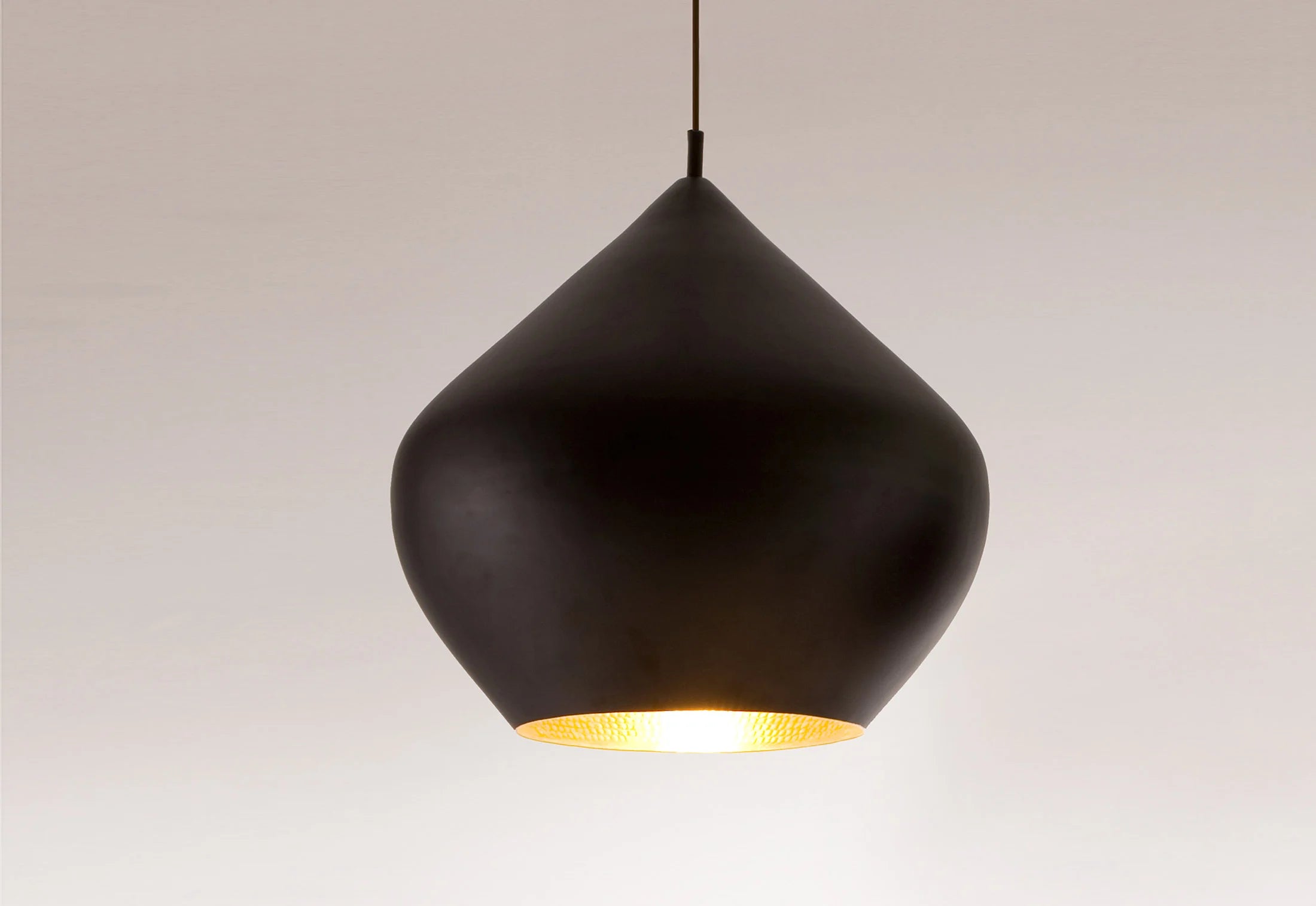 Tom Dixon Beat Light Stout Black Suspension Lamp