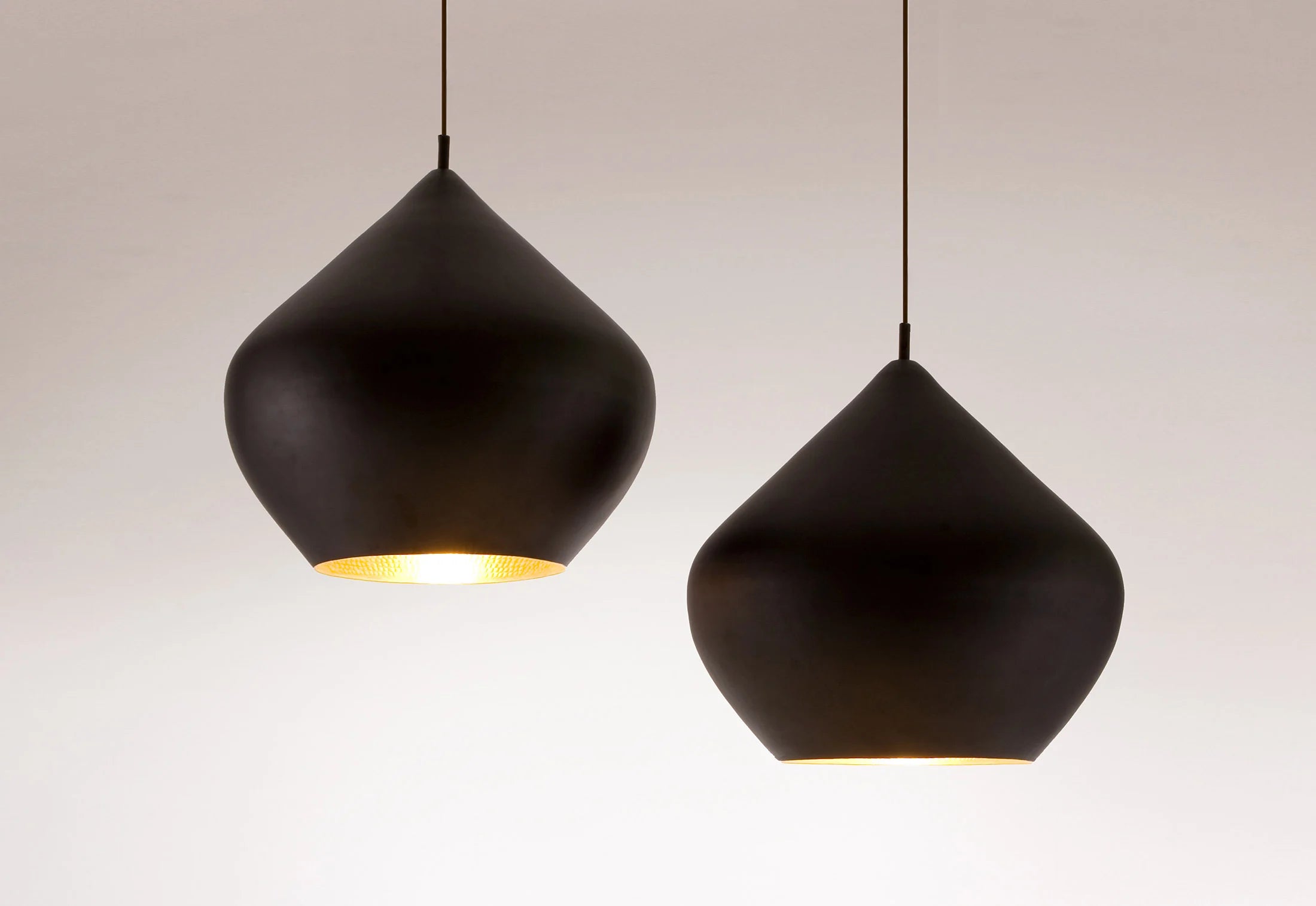 Tom Dixon Beat Light Stout Black Suspension Lamp