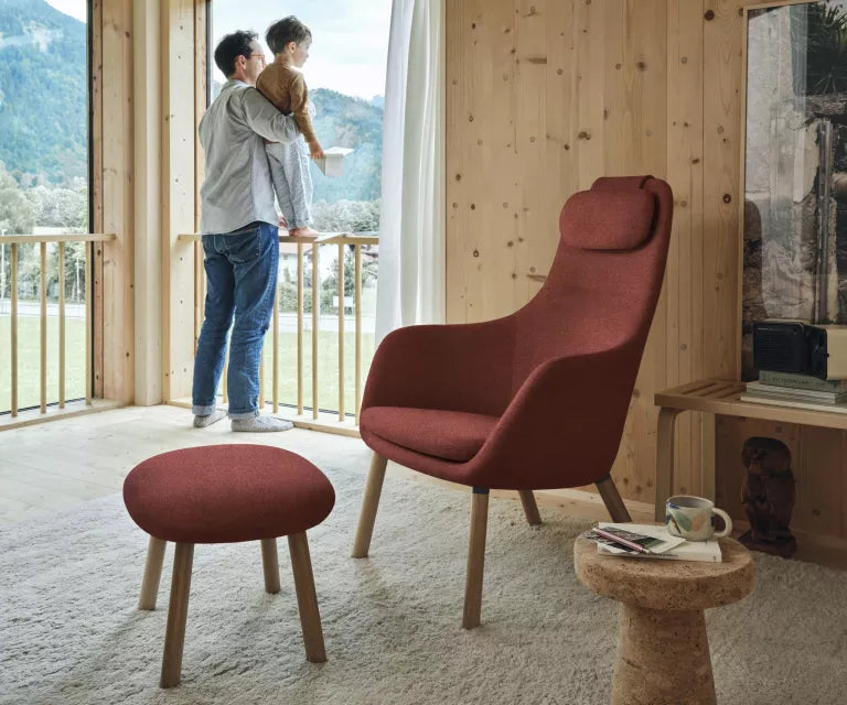 Vitra Hal lounge chair with Ottoman