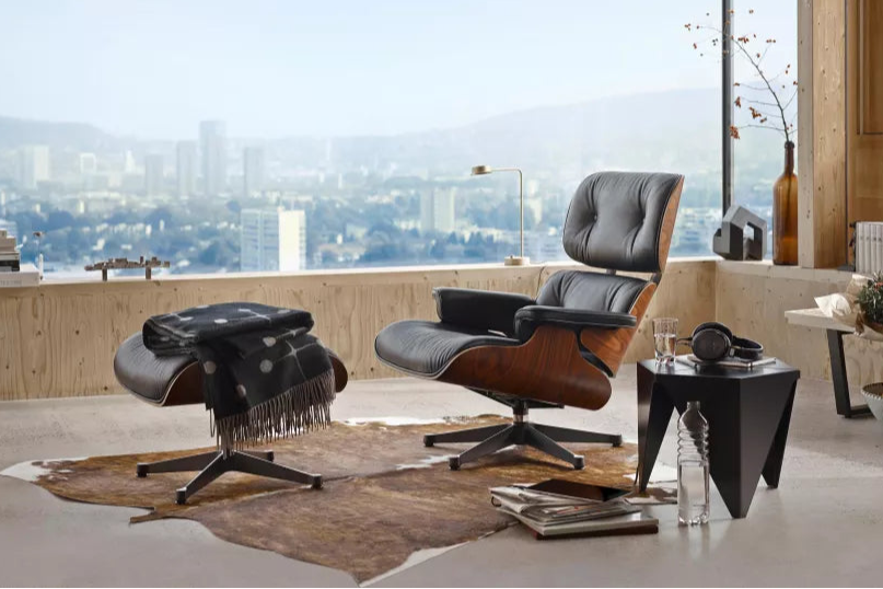 Vitra Eames Lounge stol lænestol (klassisk størrelse) Palisander